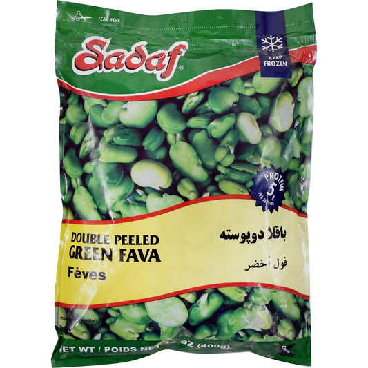 Sadaf Double Peeled Green Fava 14 oz (400g)