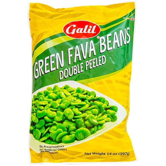 Galil Green Fava Beans Double Peeled 14 oz (397 g)