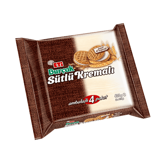 ETi Burcak Cookies with Milk Creme (4 Packs)