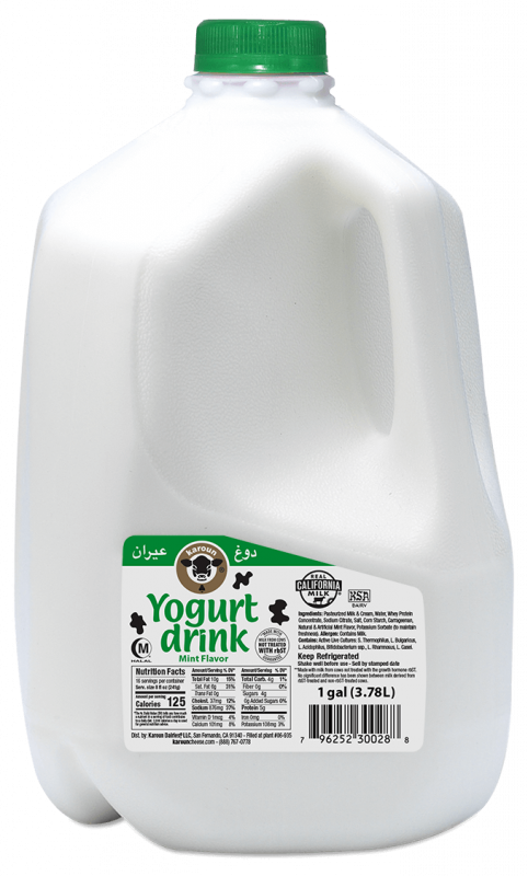 Karoun Mint Flavor Yogurt Drink 1 Gallon