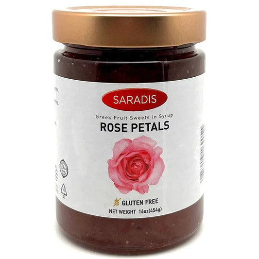 Saradis Greek Rose Petals Jam 454g (16oz)