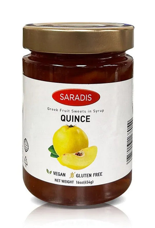 Saradis Greek Quince in Syrup - Vegan  454g (16oz)