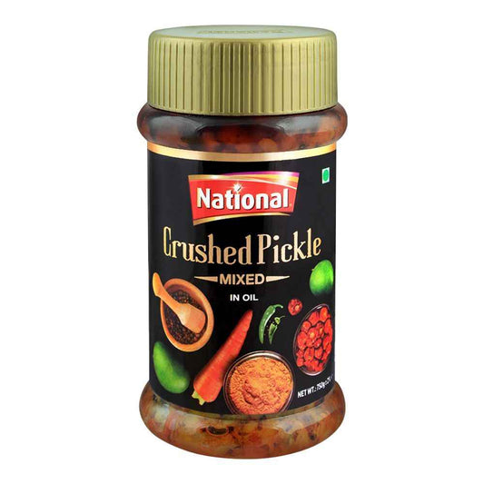 National Crushed Pickle Mixed In Oil 750g
