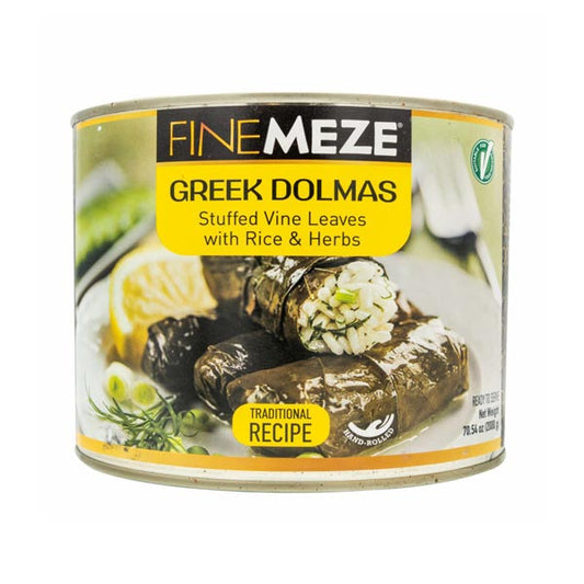 Fine Meze Greek Dolmas Stuffed Vine Leaves with Rice & Herbs 2000g