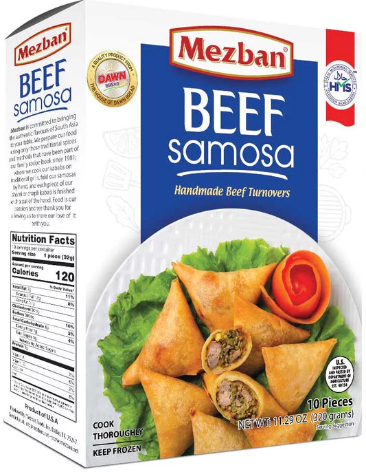 Mezban Beef Samosa 10 Count