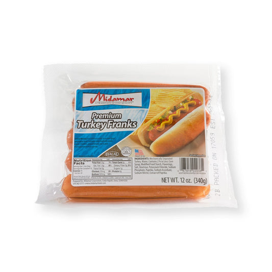 Midamar Premium Turkey Franks 340g