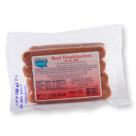 Midamar Beef Frankfurters 340g