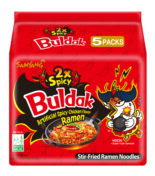 Buldak Spicy Ramen 2x Spicy 5-Pack
