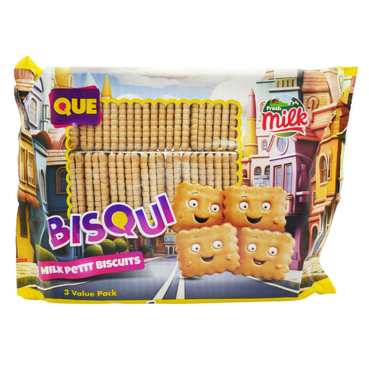Que Bisqui Petite Milk Biscuits 3 Value Pack