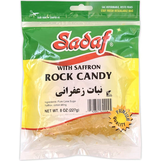 Sadaf Saffron Rock Candy 227g