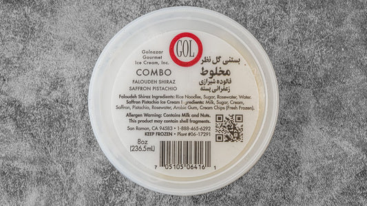 Gol Combo Faloudeh Shiraz Saffron Pistachio 236.5mL (8oz)