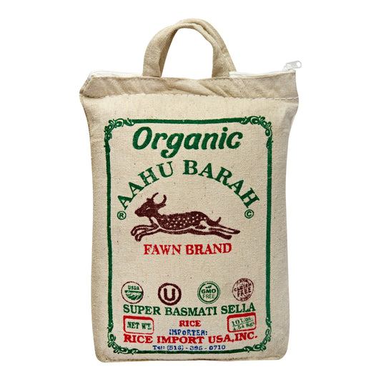 Aahu Barah Organic Super Basmati Sela Rice 5lb