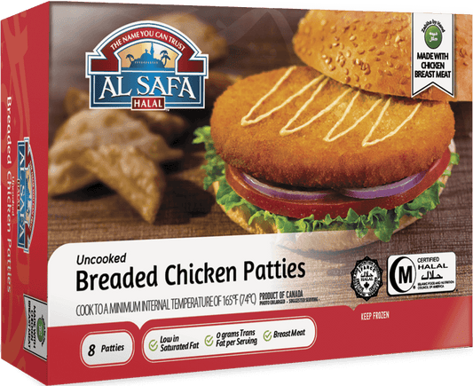 Al Safa Breaded Chicken Patties 8 Patties