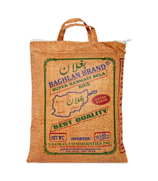 Baghlan Brand Super Basmati Sela Rice Rice 10lb