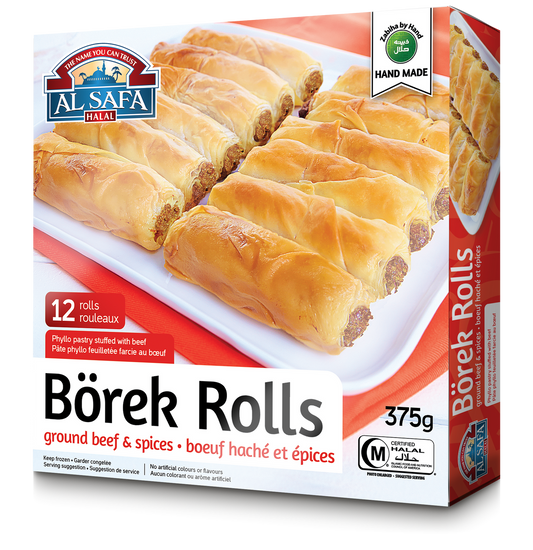 Al Safa Borek Rolls Phyllo Pastry Stuffed With Seasoned Beef 12 Rolls