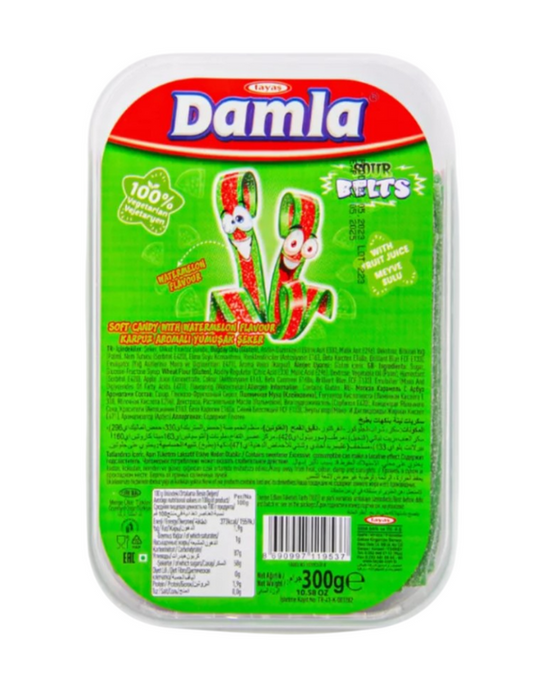 Damla Sour Belts Watermelon