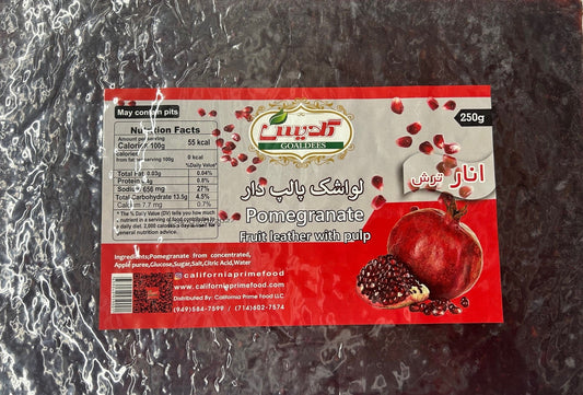 Goldis Pomegranate Fruit Leather with Pulp 250g