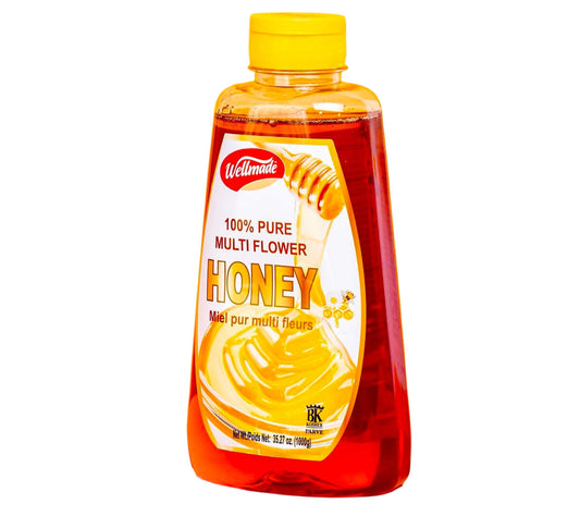Wellmade 100% Pure Multi Flower Honey 1000g (35.27oz)