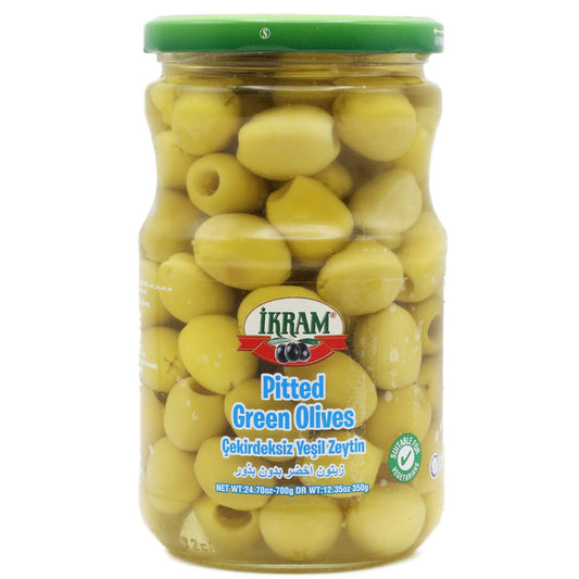 Ikram Pitted Green Olives 700g