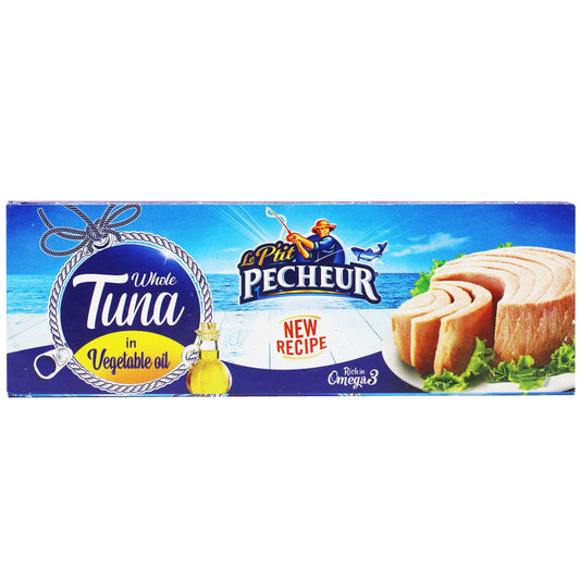 Pecheur Whole Tuna in Vegetable Oil 80g (2.82oz) x3