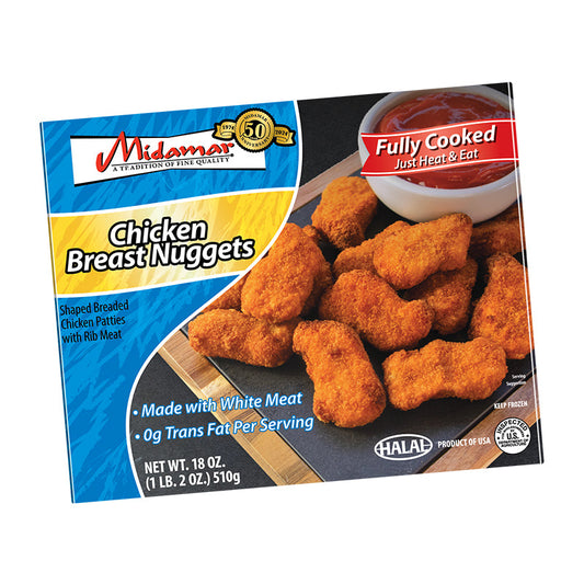 Midamar Chicken Breast Nuggets 18 oz (510g)