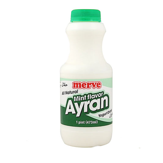 Merve Yogurt Drink Mint Flavor Ayran 1 Pint
