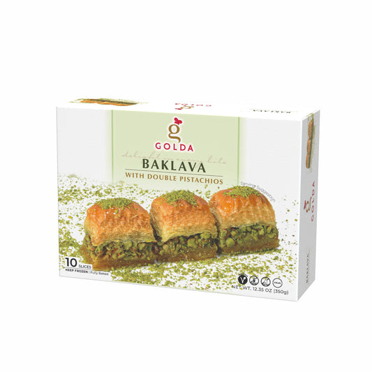 Golda Baklava With Double Pistachios 12.32 oz (350g)