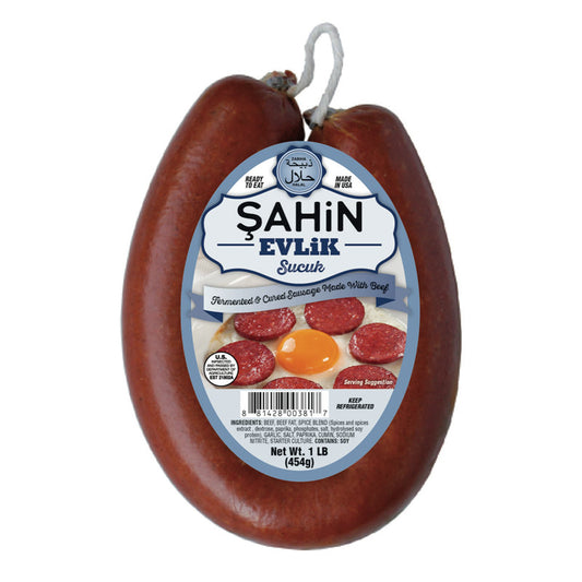 Shahin Evlik Sucuk Beef Sausage 1lb