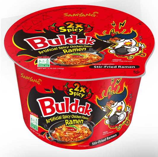 Buldak Spicy Chicken 2x Ramen Bowl 105g