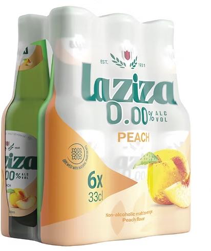 Laziza Peach 6-Pack