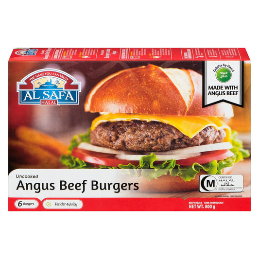 Al Safa Uncooked Angus Beef Patties - 6 Count