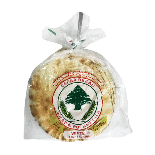 Cedar Bread Wrap & Pocket Pita White