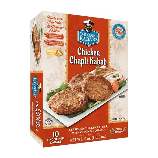 Colonel Kababz Chicken Chapli Kababs 10 Count