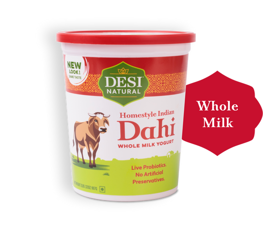 Desi Natural Homestyle Indian Dahi Whole Milk Yogurt 2lbs