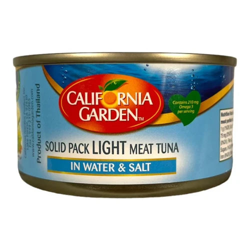 California Garden Solid Pack Light Meat Tuna In Water & Salt 185g (6.52oz)