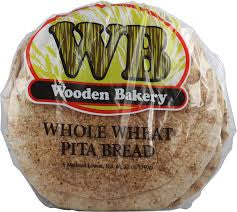 Wooden Bakery Whole Wheat Pita Bread (Large)