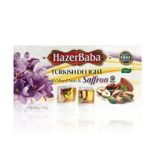 HazerBaba Turkish Delight with Mixed Nuts And Saffron