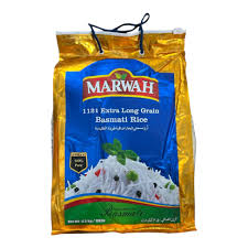 Marwah Basmati Extra Long Grain 1121 Rice 10lb