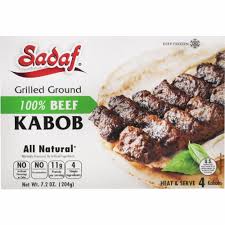 Sadaf Grilled Ground Beef Kabob 4 Count