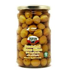 Ikram Scratched Green Olives 700g