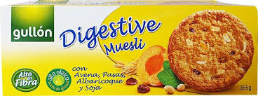 Gullon Digestive Oats Raisins Apricots And Soya Cookiex (365g)