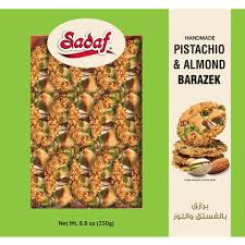 Sadaf Pistachio & Almond Barazek 250g