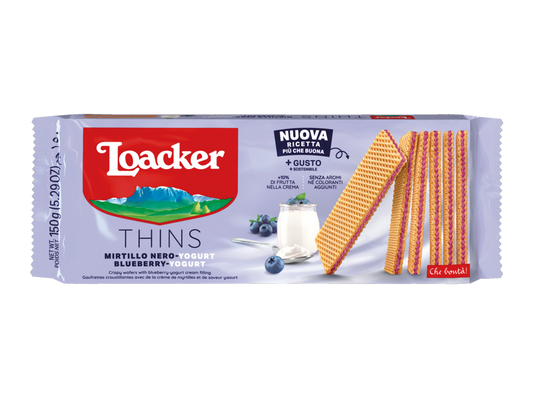 Loacker Thins Blueberry-Yogurt 150g