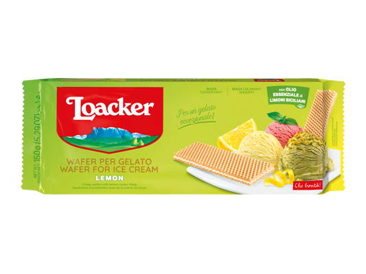 Loacker Wafer for Ice Cream Lemon 150g