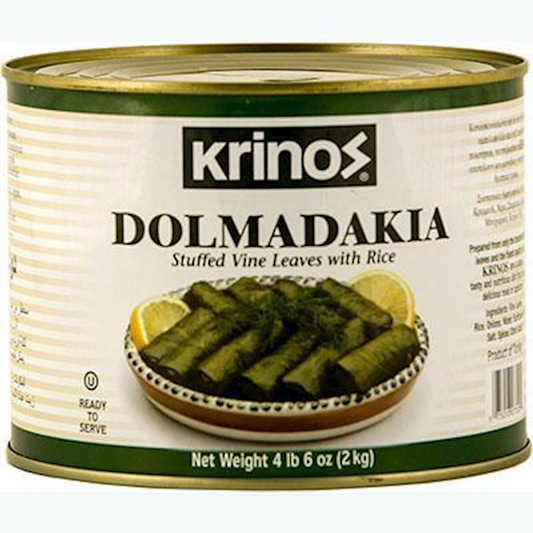 Krinos Dolmadakia Stuffed Vine Leaves With Rice (4 lb 6 oz)