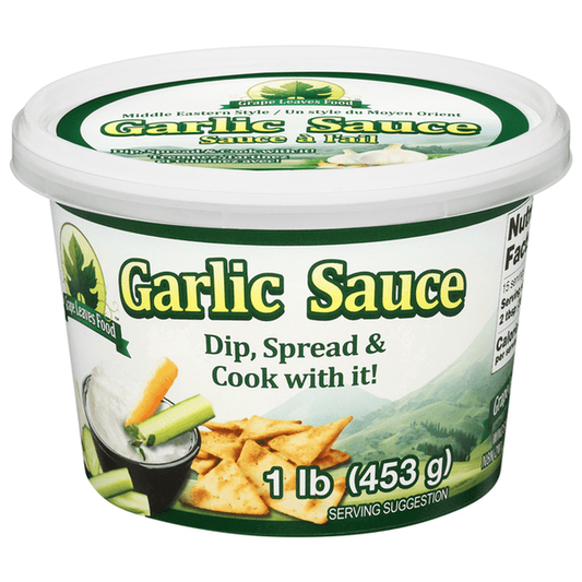 Grape Leaves Food Garlic Sauce (1lb) 453g