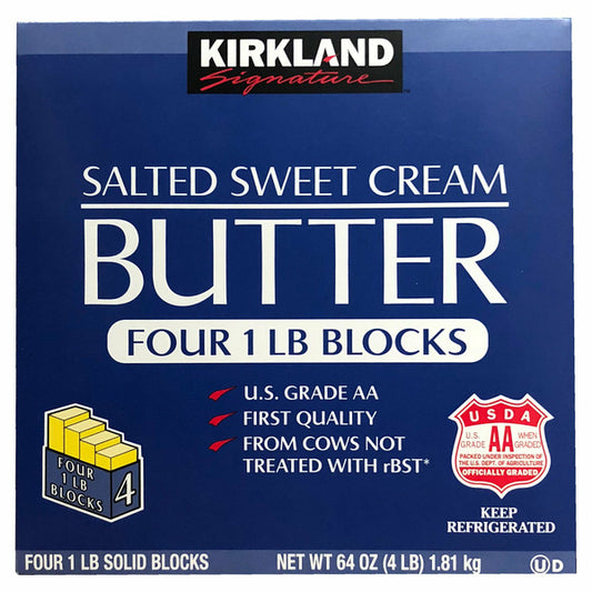 Kirkland Salted Sweet Cream Butter 1lb