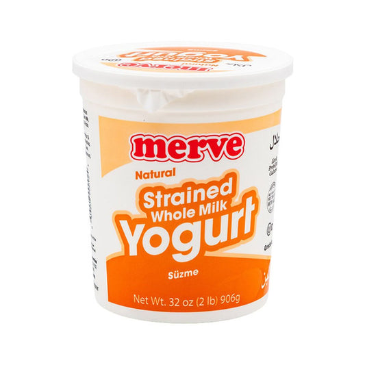 Merve Natural Suzme Whole Milk Yogurt Strained 2lb