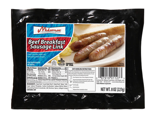 Midamar Beef Breakfast Links 8 Count