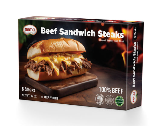 Nema Beef Sandwich Steaks 6 Count 12oz